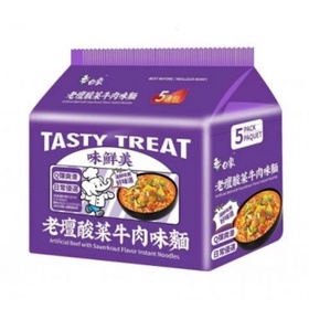 白象 味鲜美系列 老坛酸菜牛肉味方便面 五连包 95g*5